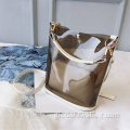 Leather Tote Bag Waterproof Durable Beach Custom Clear PVC Tote Bag Supplier